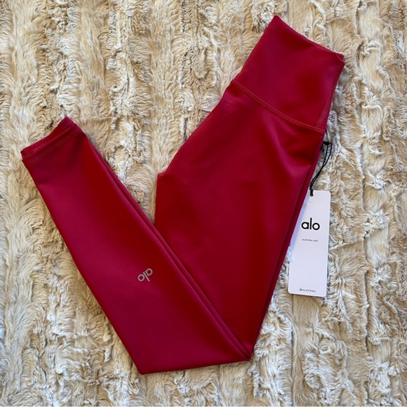 NWT ALO 7/8 High-Waist Airlift Legging in Lipstick Red Size XS - Picture 7 of 15